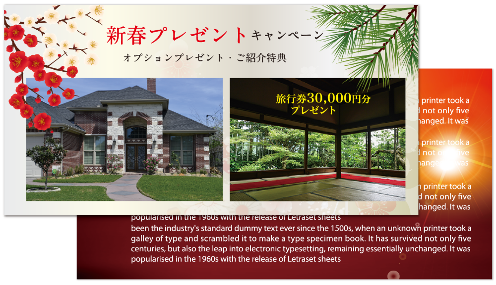 キャンペーン告知大判はがきDM